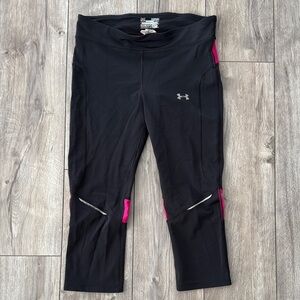 Under‎ Armour Women's Black Jeggings with Pink Accents